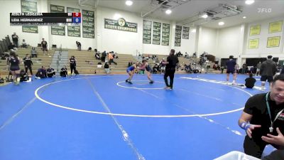 160 lbs Placement Matches (8 Team) - Leia Hernandez, Menlo Oak Squad vs Jeslyn Ledezma, Westcliff