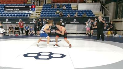 132 lbs Champ. Rd Of 16 - Weston Baumgartner, Maryland vs Dominic Olson, Nebraska
