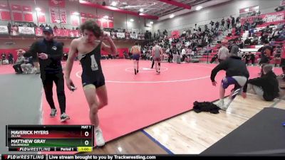 157 lbs Cons. Round 4 - Maverick Myers, Zillah vs Matthew Gray, Goldendale