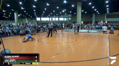 70 lbs Quarters & Wb (16 Team) - Liam Henry, Cleveland WC vs Alaina Gilbert, Elevate WC