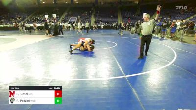 150 lbs Consi Of 16 #1 - Parker Siebel, Melrose vs Rocco Ponzini, Windham