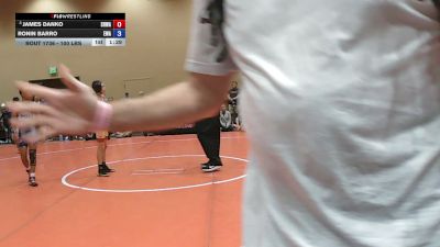 100 lbs Quarters - James Danko, South Hills Wrestling Academy vs Ronin Barro, Elite Wrestling Academy