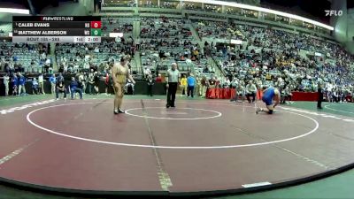 285 lbs Champ. Round 1 - Caleb Evans, Homestead vs Matthew Alberson, Winchester