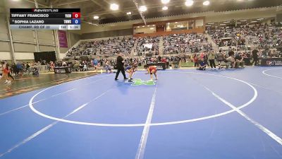 46 kg Champ. Rd Of 32 - Tiffany Francisco, Youth Impact Center Wrestling Club vs Sophia Lazaro, Titan Mercury Wrestling Club (TMWC)