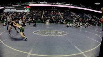 3A 126 lbs Champ. Round 1 - Tye Johnson, Cape Fear vs Kaiden Deaton, Crest High School