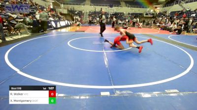 85 lbs Semifinal - Ryder Walker, Hinton Takedown Club vs Xander Montgomery, Skiatook Youth Wrestling