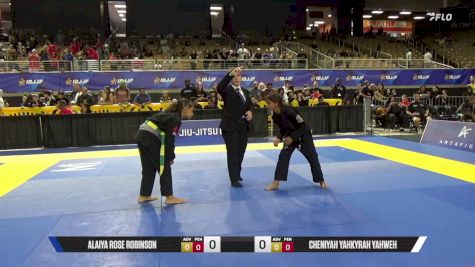 Alaiya Rose Robinson vs Cheniyah Yahkyrah Yahweh 2026 Pan Kids Jiu-Jitsu IBJJF Championship