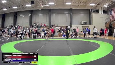 131 lbs Quarterfinal - Isabella Hoffman, Emmanuel vs Iyanna Crawford, Pembroke RTC