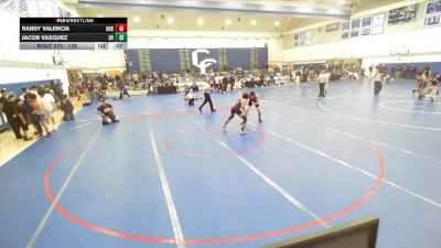 126 lbs Cons. Round 4 - Jacob Vasquez, Sunny Hills vs Randy Valencia, Orange High School