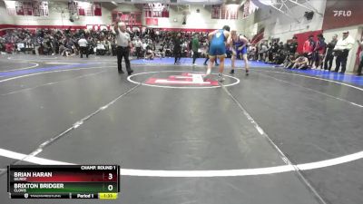 215 lbs Champ. Round 1 - Brixton Bridger, Clovis vs Brian Haran, Gilroy