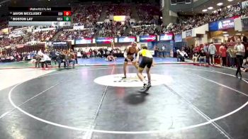 AA - 144 lbs Cons. Round 1 - Javon McClusky, Billings Senior High School vs Boston Lay, Helena Capital