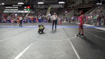 165 lbs Cons. Round 2 - Anniston Coates, Con-Kids Wrestling Club vs Myra Hernandez, Garden City Wrestling Club