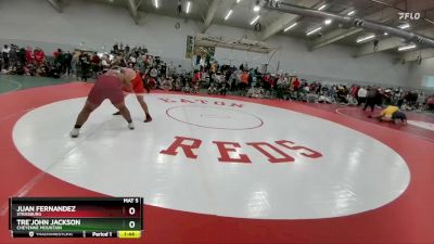 285 lbs Champ. Round 1 - Tre`John Jackson, Cheyenne Mountain vs Juan Fernandez, Strasburg