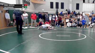 157 lbs Semi To 9th - Tommy Riordan, Hingham vs Cam Robinson, Marshfield