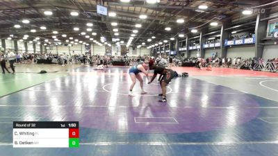 185 lbs Round Of 32 - Cerenity Whiting, FL vs Becca Oetken, WY