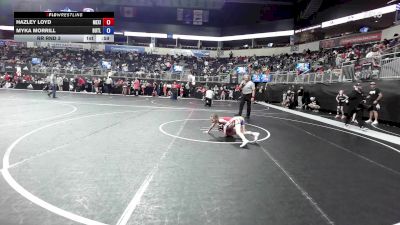 60.8-66.2 lbs Rr Rnd 3 - Hazley Loyd, Mexico Youth Wrestling vs Myka Morrill, Butler Youth Wrestling