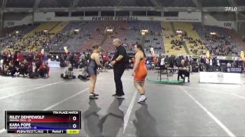 207 lbs Placement Matches (16 Team) - Riley Dempewolf, Indiana Tech vs Kara Pope, Baker University