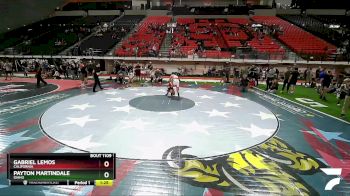 145 lbs Quarterfinal - Gabriel Lemos, California vs Payton Martindale, Idaho