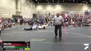 130 lbs Round 2 (6 Team) - Owen Kimmons, Beast Mode WA Green vs Cody Foss, Lowell WC