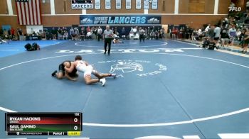 132 lbs Semifinal - Rykan Hacking, Uintah vs Saul Gamino, Box Elder