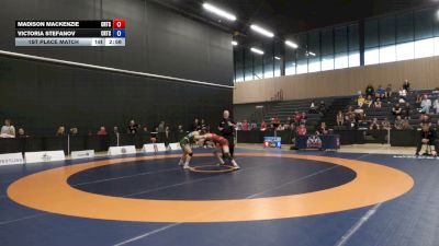 50kg 1st Place Match - Madison MacKenzie, Burnaby Mountain Wrestling Club vs Victoria Stefanov, Edmonton Wrestling Club