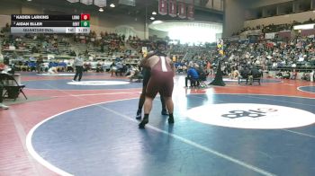 4A 285 lbs Quarterfinal - Kaden Larkins, Lonoke vs Aidan Eller, Gentry