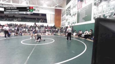 126 lbs 1st Place Match - Caden Garriott, South Torrance vs Caine Martin, Camarillo