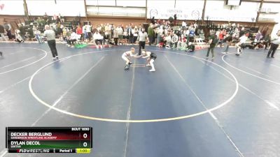 70 lbs Cons. Round 4 - Dylan DeCol, Uintah vs Decker Berglund, Sanderson Wrestling Academy