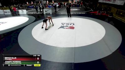 110 lbs Cons. Semi - Joseph Moreno, Hawkeye Wrestling Club vs Bryce Ellis, California