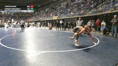 110 lbs Consy 1 - Carter Baker, Burgettstown vs Dominc Mignanelli, Seneca Valley