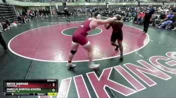 215 lbs Round 1 (4 Team) - Bryce Shepard, Menomonie vs Marcus Dortch-Staten, Shakopee