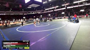 Girls 125 lbs Cons. Round 2 - Ellianna Enciso, Tahoma (Girls) vs Kadence Sparhawk, Kennewick (Girls)