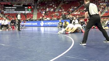 1A-157 lbs 5th Place Match - Holden Koele, Woodbury Central vs Jake Hiland, Bellevue