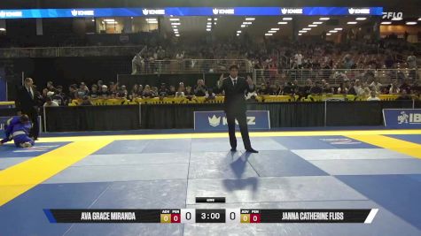 Janna Catherine Fliss vs Ava Grace Miranda 2025 Pan Kids Jiu-Jitsu IBJJF Championship