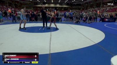 150 lbs Cons. Round 4 - Jack Egbert, OK vs Noah Johnson, MO