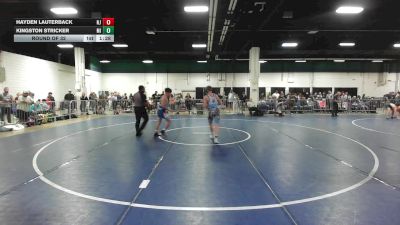 128 lbs Round Of 32 - Hayden Lauterback, NJ vs Kingston Stricker, MI