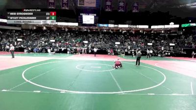 110 lbs Cons. Round 1 - Wyatt Picklesimer, GFF3 vs Reid Strosnider, STOA