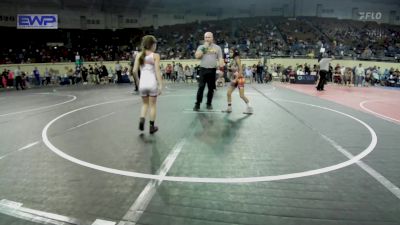 62 lbs 7th Place - Taygan Hunke, Smith Wrestling Academy vs Averie Orth, Sperry Wrestling Club