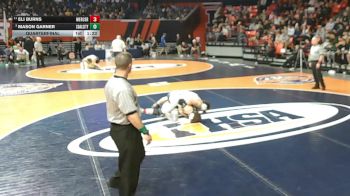 1A 165 lbs Quarterfinal - Mason Garner, Coal City vs Eli Burns, Aledo (Mercer County)
