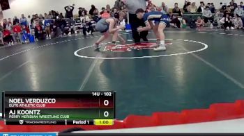 102 lbs Champ. Round 2 - Noel Verduzco, Elite Athletic Club vs Aj Koontz, Perry Meridian Wrestling Club