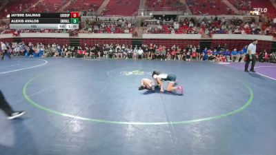 105 lbs Round 2 - Quarters & 1st Wb (16 Team) - Jaybre Salinas, Lubbock Cooper vs Alexis Avalos, Comal Smithson Valley