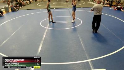 126G Quarterfinal - Ashlynn Lonewolf, Bethel High School vs Mya Campbell, Redington Sr. Jr/Sr High School