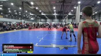 80 lbs Semis (4 Team) - ARLO DUREN, NORTH CAROLINA WRESTLING FACTORY - BLUE vs Jonathan Crouse, GREAT BRIDGE WRESTLING CLUB