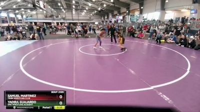 100 lbs Quarterfinal - Samuel Martinez, Tribe Wrestling Club vs Yadira Guajardo, ONE Wrestling Academy