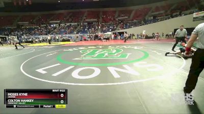 5A-120 lbs Quarterfinal - Colton Hankey, Crescent Valley vs Moses Kyne, Crater