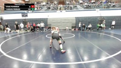 120 lbs Round 1 - Carson Peebles, Cougar Club Wrestling vs Ryan Fuhriman, Kuna Klub
