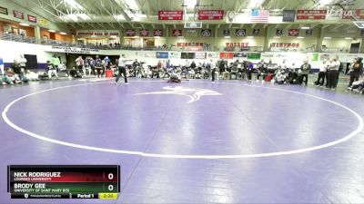 125 lbs 1st Place Match - Brody Gee, University Of Saint Mary (KS) vs Nick Rodriguez, Lourdes University