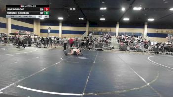 109 lbs Consi Of 32 #2 - Luke DeGroat, Dominate WC vs Preston Schreck, Eastvale Elite WC