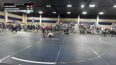 109 lbs Consi Of 32 #2 - Luke DeGroat, Dominate WC vs Preston Schreck, Eastvale Elite WC