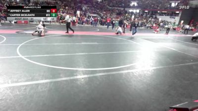 84 lbs Champ. Round 2 - Jeffrey Allen, Iowa-Grant Wrestling Club vs Carter McElrath, Maverick Training Center